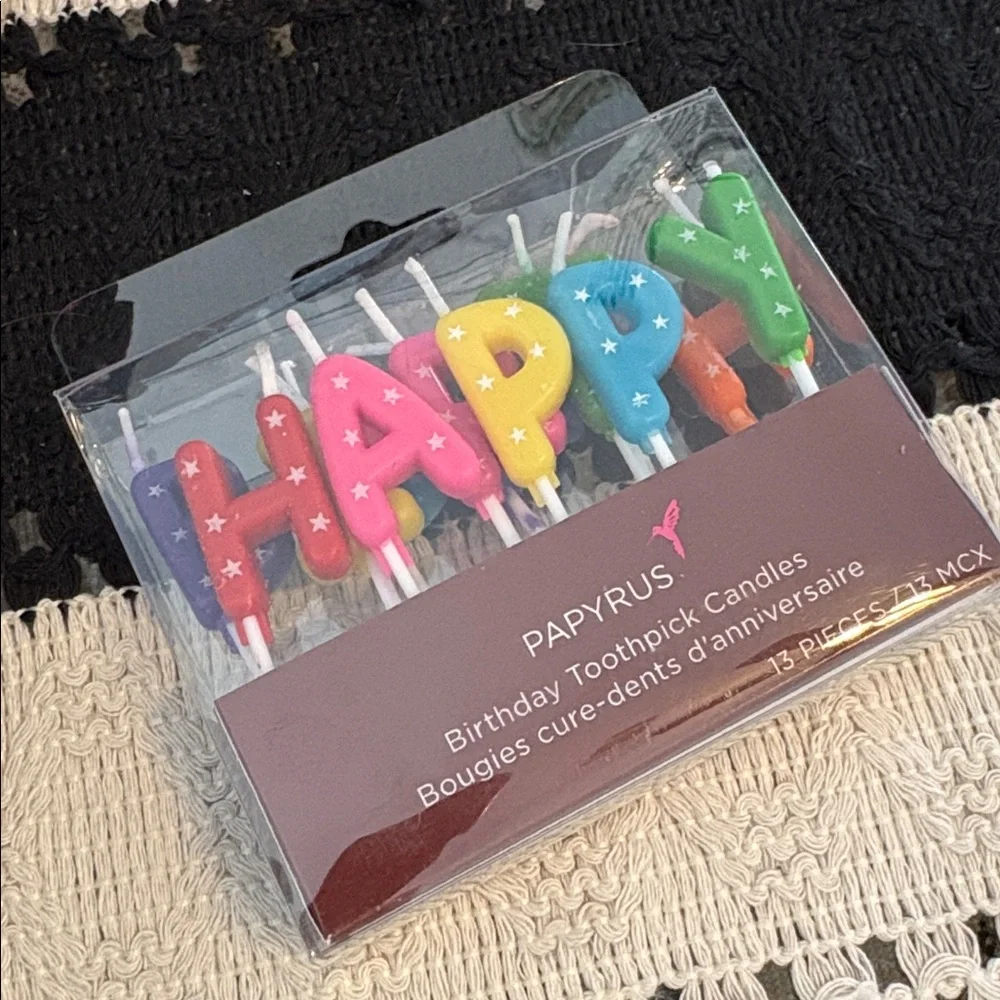 🆕Papyrus “Happy Birthday” Candles